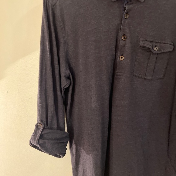 Ted Baker Men's Dark Gray Long Sleeve Shirt 4/L - Picture 4 of 14